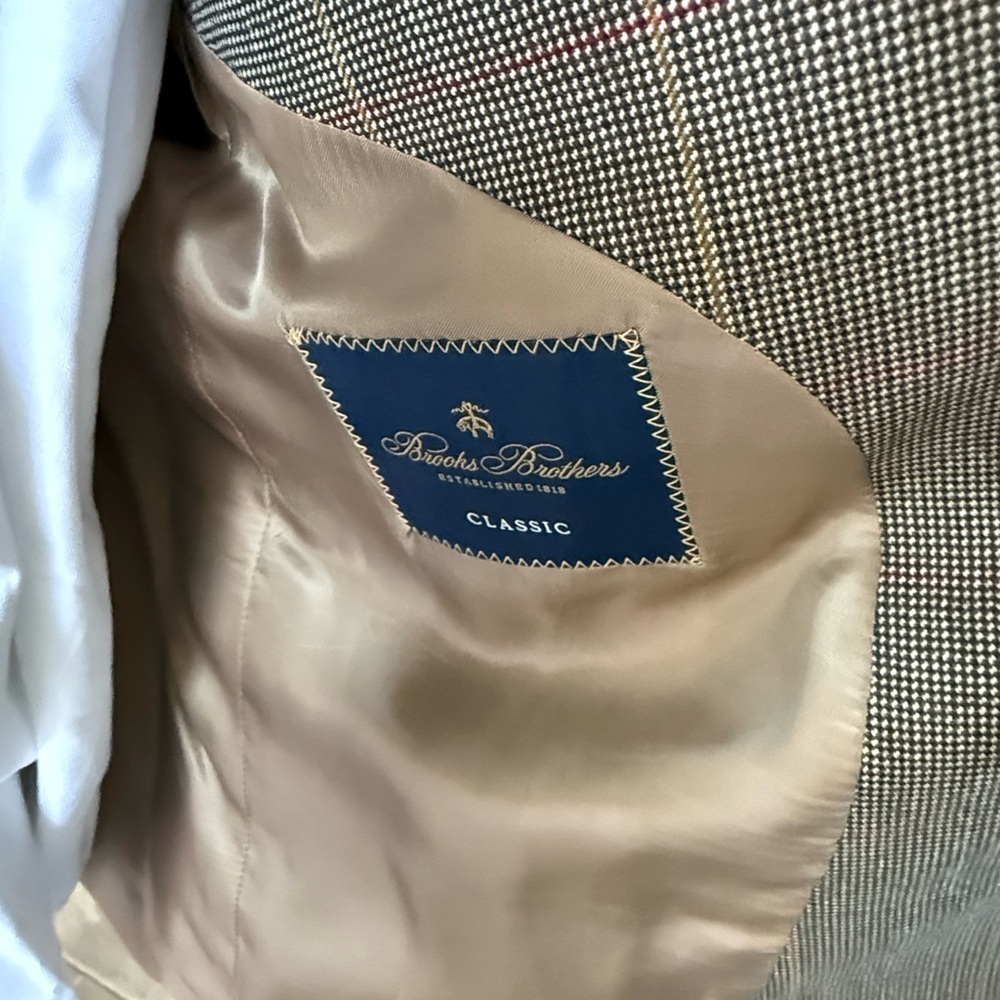 Brooks Brothers Classic Fit Wool Patch Pocket Sport Coat - Picture 6 of 6